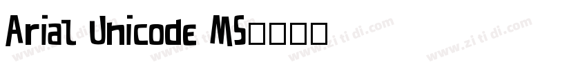 Arial Unicode MS字体转换